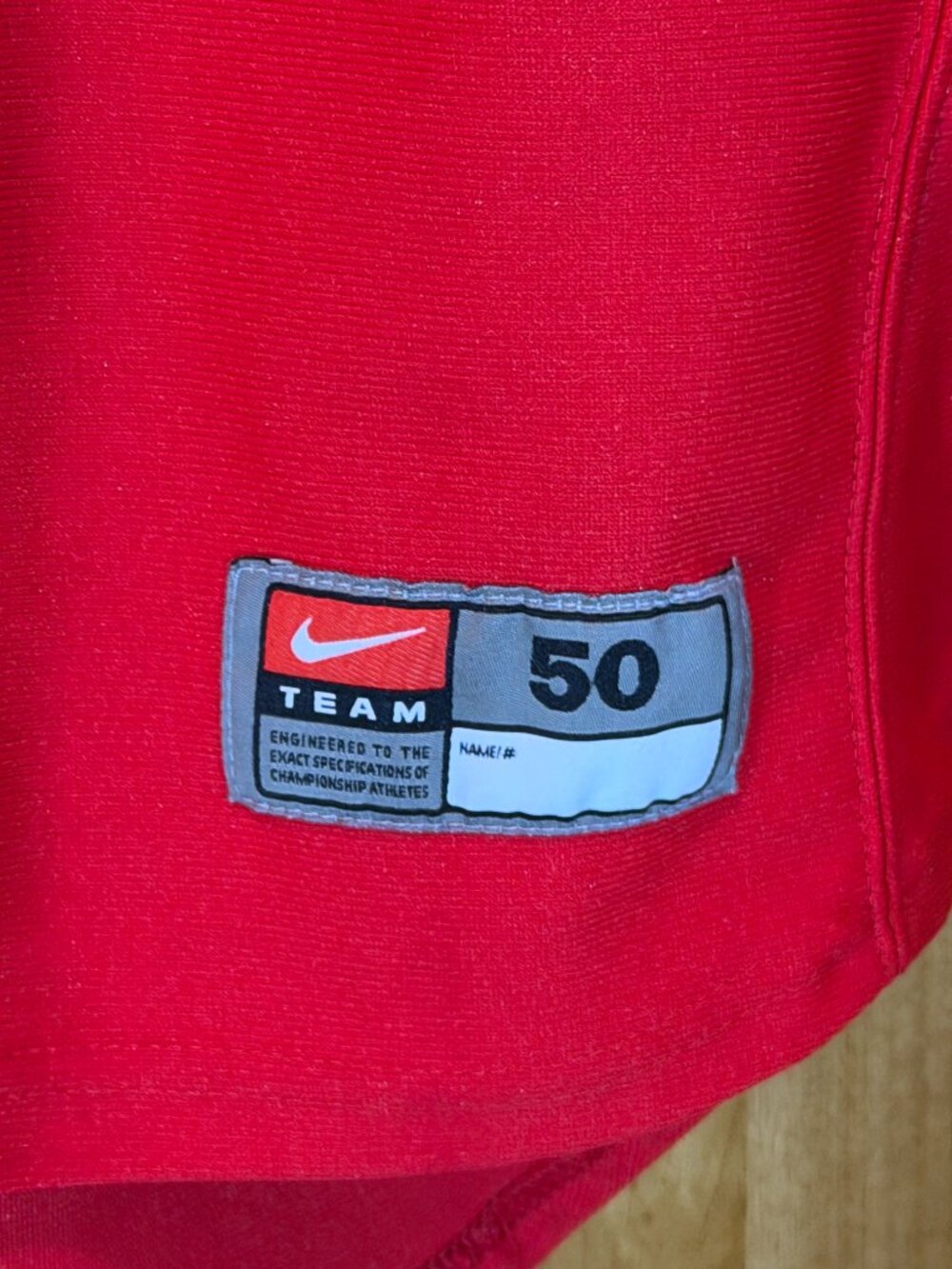 Nike Gonzaga Zags Red Baseball Jersey Size 50 4TG - Picture 3 of 6